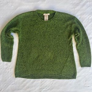 Cozy green Philosophy soft knit medium sweater